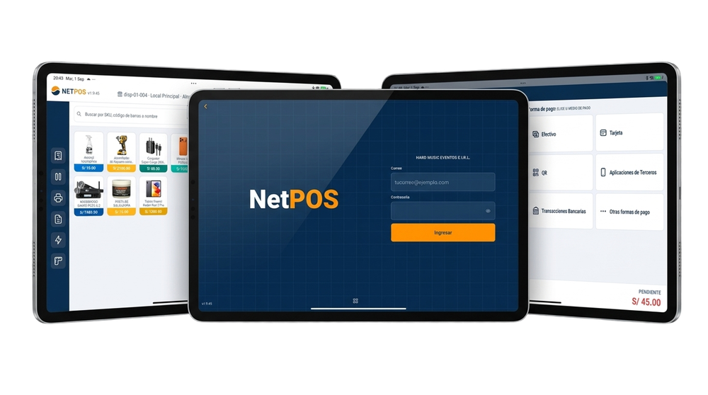 NetPOS en tablet